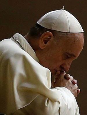 Pope Francis prays for Iraq as the innocents' death toll rises.