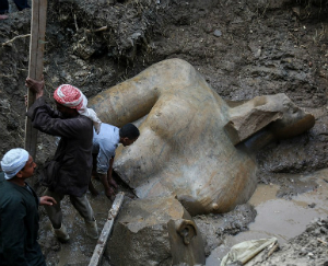 The statue of Ramses II will be repaired and put on display.