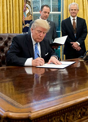 U.S. President Donald Trump has signed an anti-abortion bill.
