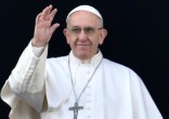 Image of Pope Francis encourages us to find hope in embracing our crosses with love.