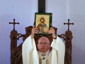 Pope Francis in Egypt.