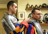 Image of The guards commemorate the 147 Swiss Guards who died while protecting Pope Clement VII during the 1427 Sack of Rome (EPA).