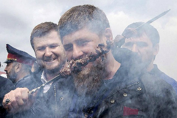 Ramzan Kadyrov, 40, the the present leader of Chechnya. He has vowed to eliminate all the gays in the region.