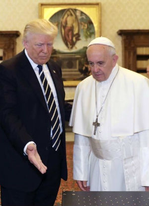 Pope Francis and President Trump exchanged a series of gifts during their first meeting.