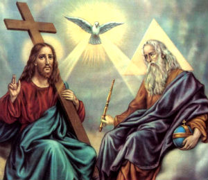 Father, Son, and Holy Spirit.