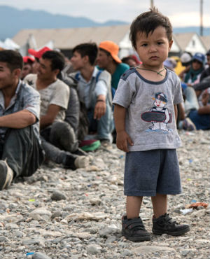 Every single day 28,300 brothers and sisters are forced to flee from their homes.