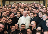 Image of Pope Francis discussed the possibility of priests being incardinated directly into ecclesial movements rather than into a diocese.