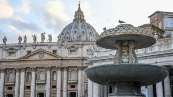 The fountains at the Vatican are bring switched off over the coming several days.