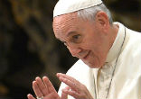 Image of Pope Francis admits we are all sinners. 