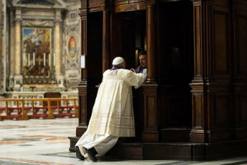 Even the Pope goes to confession.