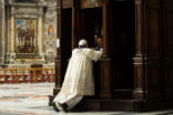 Image of Even the Pope goes to confession. 