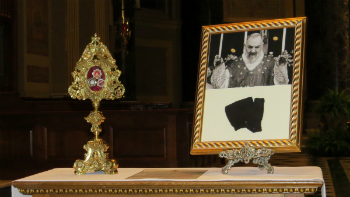 The relics of St. Padre Pio are on tour in the USA.