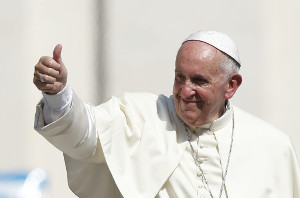 Pope Francis reflected on the Gospel of Luke and the calling of Simon Peter the fishermen.