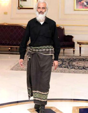 A drastic change in Fr. Tom's appearance from the time he was abducted to now can easily be seen.