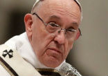 Image of Pope zeroes-in on 'fake news' for next communications day.
