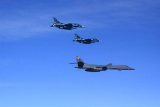 The USA, South Korea, and Japan have performed a joint exercise which included flying a bomber off the east coast of North Korea.