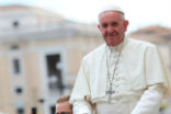 Image of Pope Francis spoke about putting God first, and that it does not mean avoiding reality. 