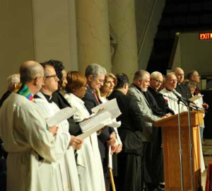Father Frank Pavone, president of the National Pro-Life Religious Council and national director of Priests for Life, preaches the sermon at the National Memorial for the Pre-born last year.