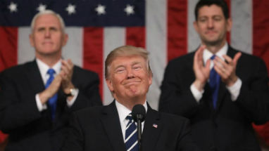 President Trump delivered a triumphant State of the Union speech that earned high approval ratings.