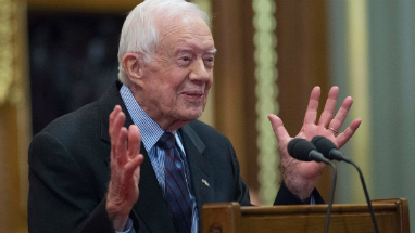 President Carter says he prays for President Trump.