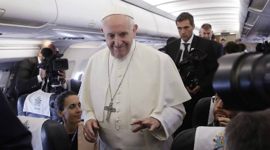 Pope Francis spoke about being generous with refugees and investing in the countries they are coming from.