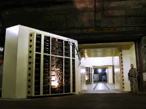 The most famous blast door in the world on Cheyenne mountain. While this is a military installation, billionaires around the world are building their own versions of doomsday bunkers.