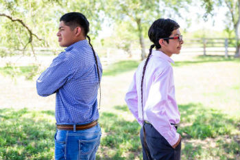 Texas students with long hair
