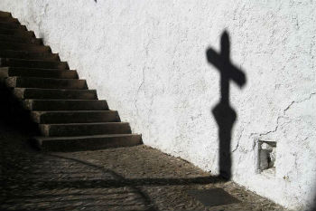 Cross at church