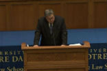 Image of Barr speaks at Notre Dame