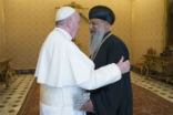 Image of Pope Francis and Patriach Abune Mathias Ethiopian Orthodox