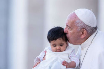 Image of Pope Francis at the general audience Nov 27 2019