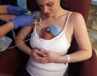 Image of Ryan Colquhoun born in the Princess Royal Maternity Hospital in central Glasgow, Scotland. (Mirror)