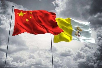 Image of Flags of China and Vatican City