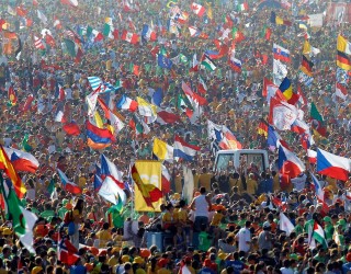 Image of World Youth Day brings together massive crowds of people.