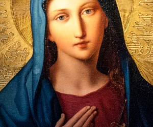 Image of O Mary, You shine continuously on our journey as a sign of salvation and hope.