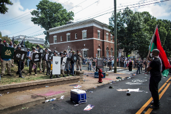 Image of As tensions flare across the United States, the nation is becoming polarized along ideological lines. The rhetoric is turning toxic and an economic crisis could provide the conditions for civil war. 