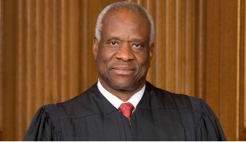 Image of Supreme Court Justice Clarence Thomas. 