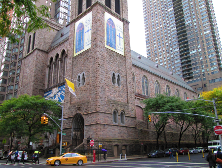 A spokesman for the Paulist Fathers, confirmed on May 14 that the display is still present at the Church of St. Paul the Apostle. A spokesman for the Paulist Fathers, confirmed on May 14 that the display is still present at the Church of St. Paul the Apostle.