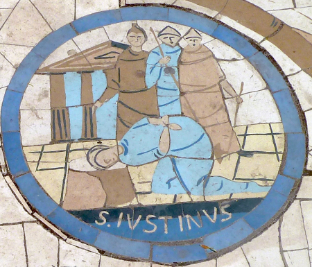 Justin Martyr was put to death for his faith, and in so doing became a saintly inspiration for Christian witness. Justin Martyr was put to death for his faith, and in so doing became a saintly inspiration for Christian witness.