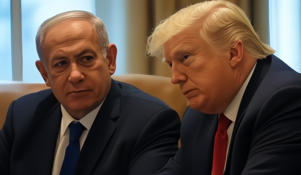 An AI-generated image of Trump and Netanyahu. (Grok) An AI-generated image of Trump and Netanyahu. (Grok)