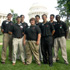 Image of STUDENTS WITH BOYS NATION AT CAPITOL - Students with the American Legion Boys Nation youth leadership conference pose outside the U.S. Capitol in Washington July 27. Participants from left are: Thomas Augustine, 17, of St. Edmond High School in Fort Dodge, Iowa; Patrick Thompson, 17, of Notre Dame High School in Hamilton, N.J.; George Lyle, 17, of All Saints' Academy in Lakeland, Fla.; Edward 