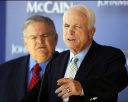 Image of John McCain sought after and received the endorsement of Pastor John Hagee, whose anti-Catholic writings and sermons have been exposed repeatedly.After a growing  outcry from Catholics, led by Bill Donohue of the Catholic League, the candidate has categorically rejected Hagee's anti-Catholicism.