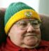 Image of PACKING ON AN HONOR - Dick Eisenhauer, 74, an avid Green Bay Packer fan, retired letter carrier and president of his parish Society of St. Vincent de Paul, has been admitted to the Packers’ Fan Hall of Fame. (Catholic Herald/Allen Fredrickson) 