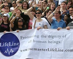 Image of Over 8,000 Pro-Life Canadians gathered in Ottawa, Canada today on behalf of the unborn, giving a voice to those who cannot speak for themselves. Dr. Alveda King, daughter of civil rights activist Rev. A. D. King, and niece of Dr. Martin Luther King, Jr. participated in this year's events.