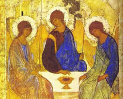 Image of The Christian belief in the Most Holy Trinity is the foundation of the Catholic Christian faith and provides the framework for understanding the entire meaning, mission and mystery of the Church and human existence.