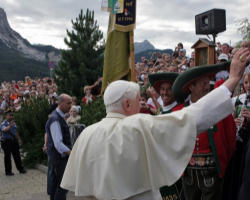Image of “Of course holidays are a useful time to pick up the biography of a saint but we can get to know them at any time.” They show us “how to live the Gospel; they are the living interpretation of the Gospel and guide our paths.” 