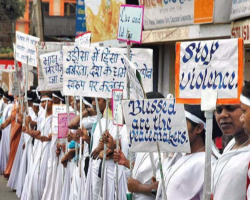Image of Hindu Terrorist groups are hunting down priests, nuns and pastors in order to kill them. In Orissa, these fundamentalist groups have total immunity.