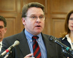 Image of Smith, a long time champion of the Mexico City Policy defended the policy in the House during the Reagan and both Bush administrations and introduced Amendments to restore the policy throughout the Clinton administration.
