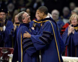 Image of So, Dr. Barrack Obama is now an alumnus of Notre Dame. And, Our Lady Weeps for him and all who continue to be deceived by the siren song of the culture of death.  The event is over but the work only begins.