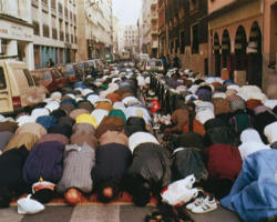 Image of The photo is entitled 'Muslim women in Rotterdam.'It is from an exhibition in 2008 by the Dutch photographers Ari Versluis and Ellie Uyttenbroek.